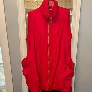 Vibrant Red Sleeveless Vest by